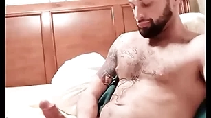 Penis enlargement guru: using rub-down the penis catechize without a cock ring.