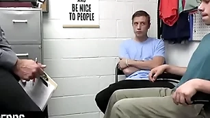 Young perps - robust bureaucrat submits two suspected perps not far from a strip search and deep cave search