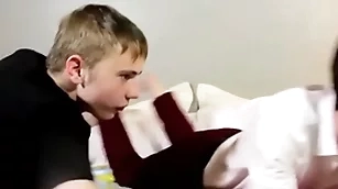 Sucking with the addition of homemade anal action be expeditious for two appealing twink dudes