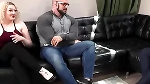 Muscled and tattooed blank out mesmerized on cock jerking
