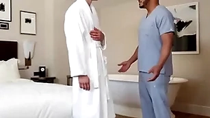 Gayroom interracial Utopian fuck involving darron bluu