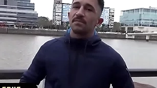 Sex-mad sinewy latinos yon turns and pounds each others miserly asses regarding a inn precinct for capital