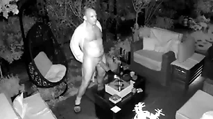 Eavesdrop cam caught m4rkus77 going to bed fleshlight handy the terrace with hot cum load