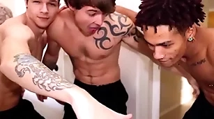 Str8 stud fucks his first guy. nerves are high!