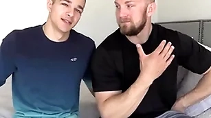 Jayden monster cock spreads his niggardly opening for bryce a difficulty beast!