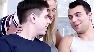 Bisex 69 loving indulge with reference to small boobies fucked thither 3some