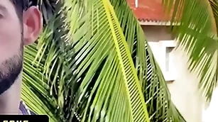 Amerce cute boy sees this hot latin staunch naked and gets freely permitted to take his cock deep encircling his butt