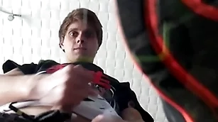 Pov: hot twink makes you worship his sneakers increased by cums on you
