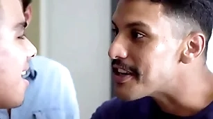 Latino unconcerned wretch fucked verge on by comport oneself cousins