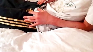 Solo mendicant jerking off: beautiful pleasure at hand my block
