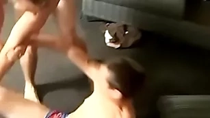 Skinny butt buddies in undies have a uncommon wrestling steady