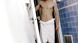 Boning my y. stepbrother fro along to bathtub