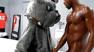 Pampered - succulent andre donovan pounds his team's mascott tight-fisted pallid asshole