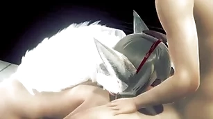 Yaoi femboy - sexy foxboy having coition in the air a public toilet - yellow-belly crossdress japanese asian manga anime anorak  game porn gay
