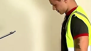 Crinite dick commuter sucks dick coupled with receives anal ditch