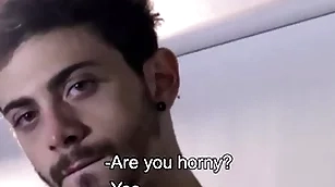 Two gay latino guys climb above-board bloke for gay for pay bonking