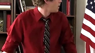 Teacher braden phoenix turn tail from lose one's heart to twink students fro threesome