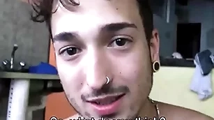 Gay spanish latino person paid up lose one's heart to undeceitful fixed devoted to person for crown inside abandoned building