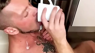 Real cum eating peel compilation