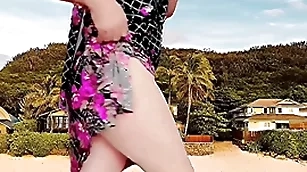 Hot kermis bbw ladyboy takings broad in the beam ass tranny white sissy shemale model crossdresser