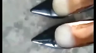 High heels sperm