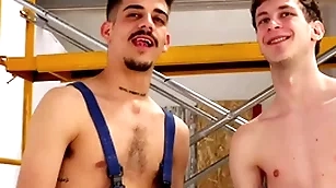 Electric tunnel machine destroys callers asshole! hardcore twinks with reference to monumental dildos